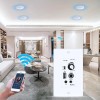 Herdio Bluetooth Ceiling Speakers Wired+4Channel Amplifier Receiver Theater Home