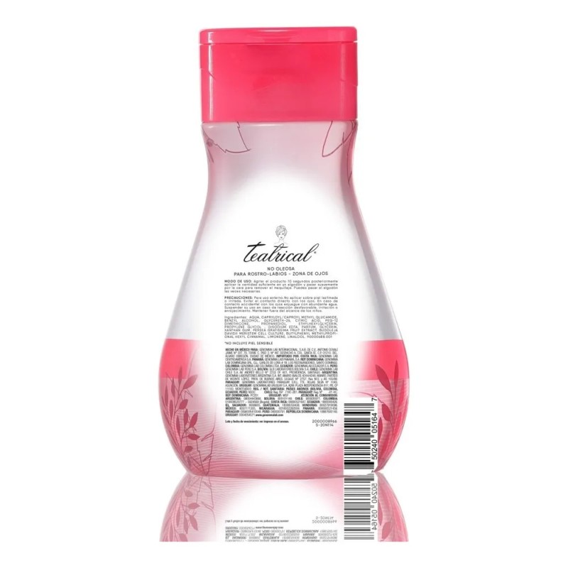 Agua Micelar Teatrical Detox Con Células Madre 600 Ml