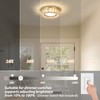 Gisisee 11 Inch Modern Gold Luxury Flush Mount Ceiling Light,Small