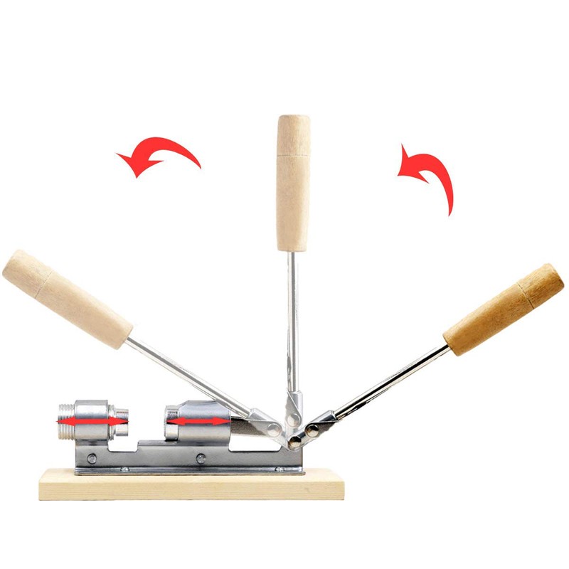 Jzhen Nutcracker wood design nutcracker made of wood and chrome-plated