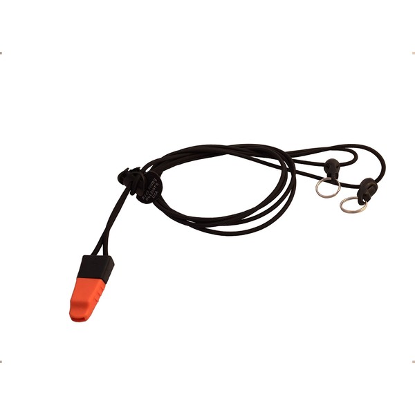 RICK YOUNG BINO HARNESS BLACK W/WHISTLE