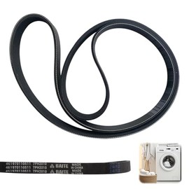 7PH 2010 V Belt Dryer V-Ribbed Belt 2010PH7 Suitable for Tumble Dryer and Drum Dryer Compatible with 480112101469 C00311014 Household Appliance Replacement Parts Black
