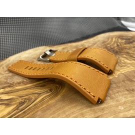 Bell & Ross 24mm ORANGE Bell & Ross Leather Strap BR01 BR03 Large 130mm X 90mm ORANGE