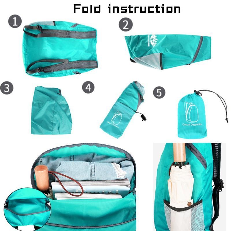 Waterproof Foldable Backpack, Lightweight Travel Backpack, Outdoor Sports Backpack, Portable