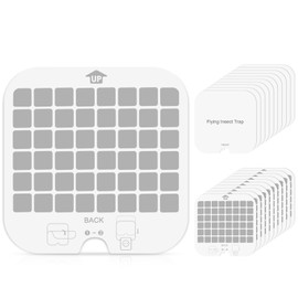 20 Packs Sticky Replacement Glue Card，Fly Trap Indoor Refill，Gnat Traps for House Fly Light Trap，Indoor Plug-in Refill Board Mosquito, Fly, Moth, Flying Gnat（White）