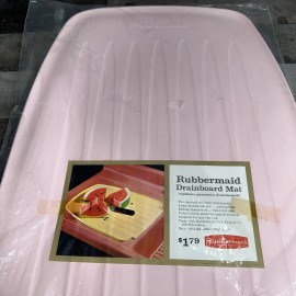 Rubbermaid Vintage Rubbermaid Kitchen Drainboard Mat Pink No. AO-1142 NOS 15 3/4”X20”