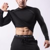 [GKT87] Long sleeve underlayer men's base long sleeve sports Soccer Black 95(L)