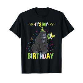 Its My 6th Birthday Gorilla T-Shirt