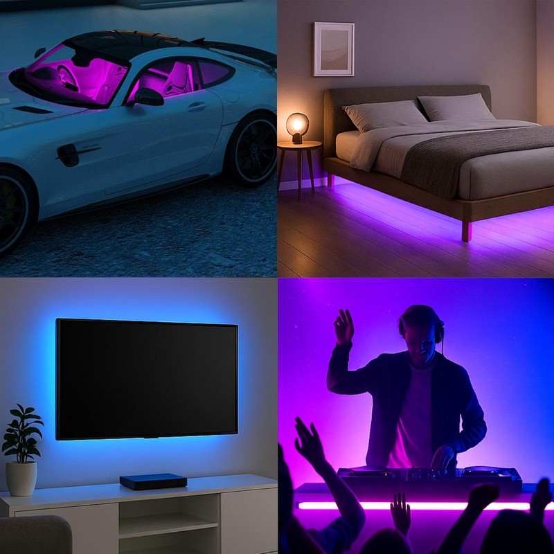 LED Car Foot Floor Light Tape Lamp Custom Lighting USB