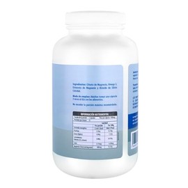 NATURAGEL Citrato de Magnesio con Omega 3  Cpsulas con Sello Hermtico de 1000mg  Suplemento Mineral Esencial de Alta Biodisponiblidad (160 Cpsulas)   