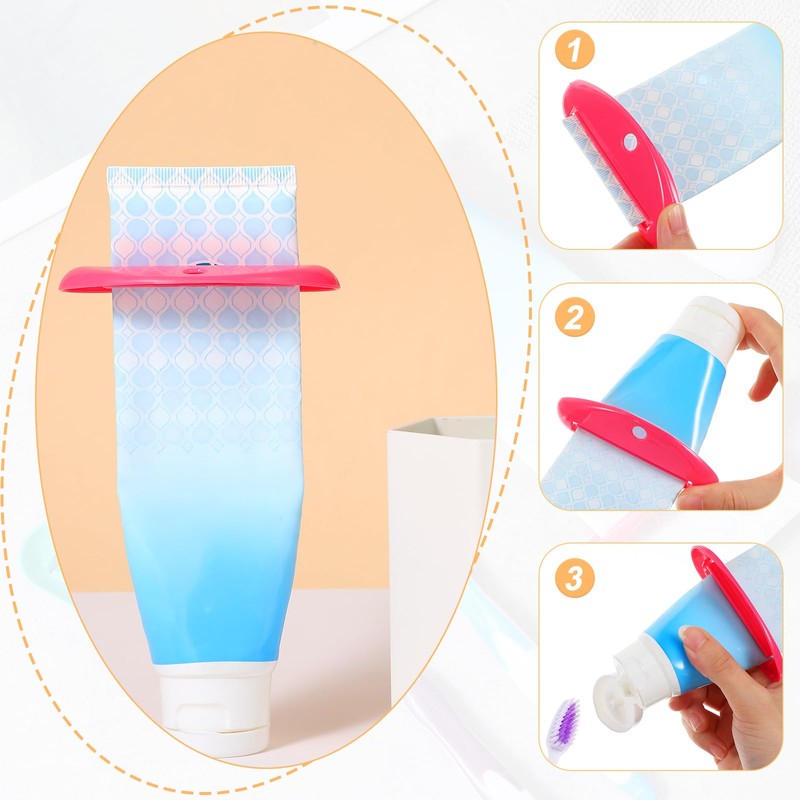 YBETY 12 Pcs Toothpaste Squeezer Plastic Tooth Paste Tube Squeezer