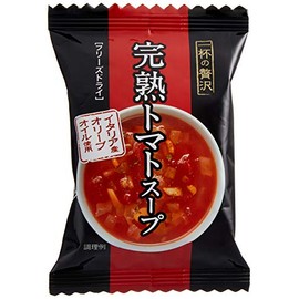 Mitsubishi Corporation Life Sciences Full of Luxury Ripe Tomato Soup, Made with Italian Olive Oil, 0.4 oz (10 g) x 8 Packs