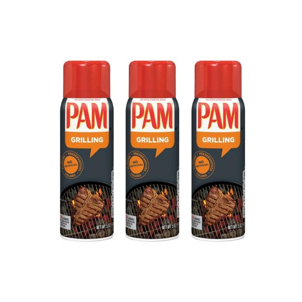 PAM Grilling No-Stick Cooking Spray, 5 oz, 3 pk