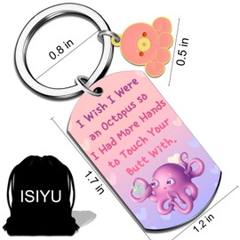 isiyu Stocking tuffers Octopus Gag Gifts for Woman Man Cute Funny Gift for Best Friend Adult Sisters Octopus Lovers Bestie Anniversary Presents for Wife Girlfriend Husband Birthday for Friend BFF