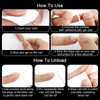 600 PCS Children False Nails, 10 Sizes Clear False Nails
