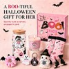 Boo Basket Stuffers for Women Halloween Basket Pink Spooky Basket