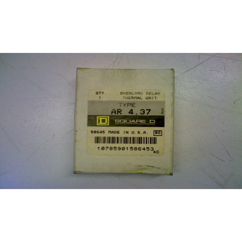 Square D Ar4.37 Overload Relay Thermal Unit Ar4.37