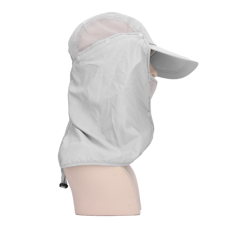 Outdoor Sunscreen Hat Ventilate Adjustable Removable Sun Protection Wide Brim