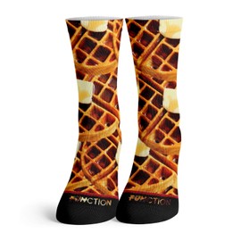 Function - Funny Food Socks (Waffles and Syrup)