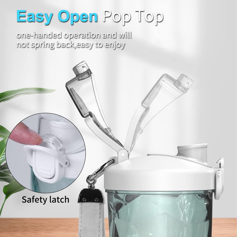 DENOKIN Portable Blender 20oz Vessel, Cordless Personal Size Blender for