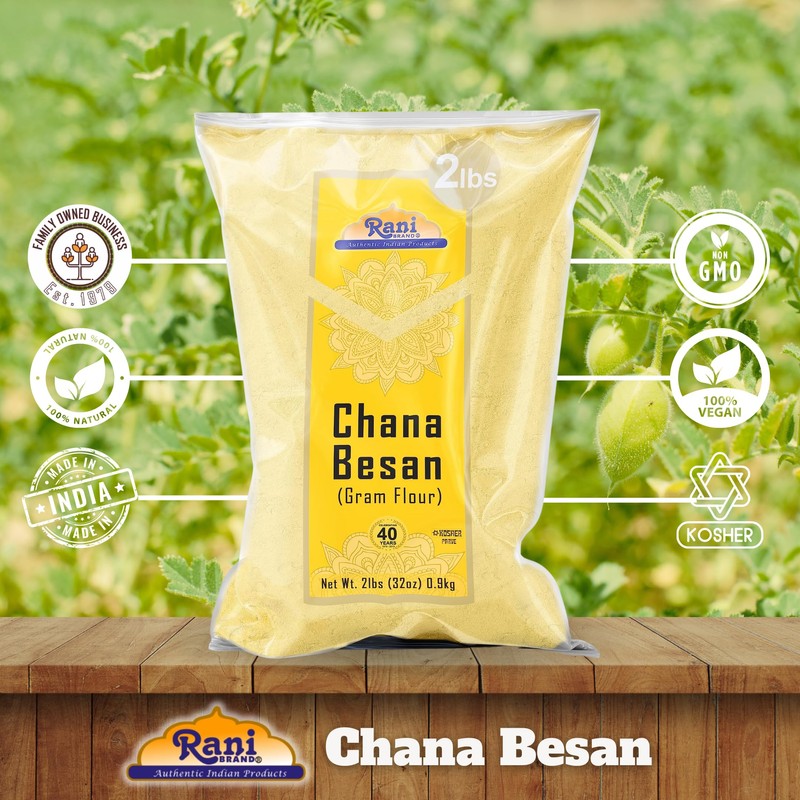 Rani Chana Besan (Chickpeas Flour, Gram) 32oz (2lbs) 908g ~