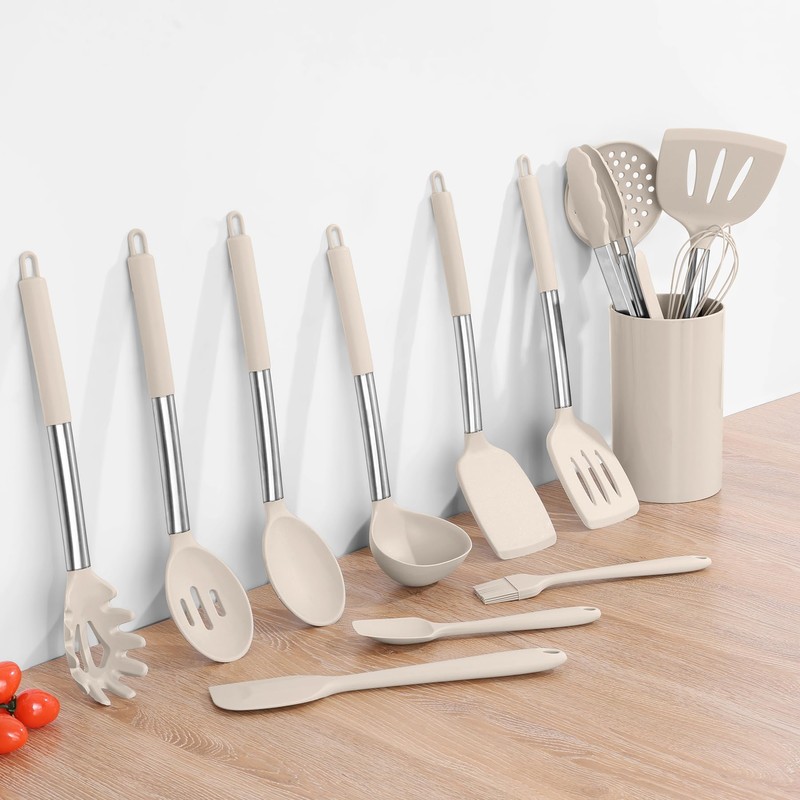 Onader Silicone Cooking Utensils Set of 15, Kitchen Utensils Set