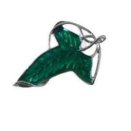 GAUEIOUR Green Leaf Brooch,The Same Badge as the Lord of the Rings Elf,Alloy Three-dimensional Pin Retro Texture Clothing Accessories,Film and Television Fashion Brooch