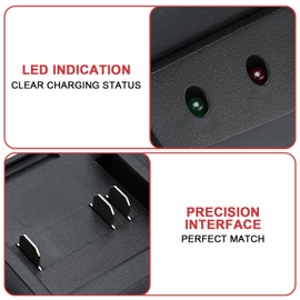 SHINTYOOL - Base de cargador rápido de 21 V, batería de iones de litio de 21 V, compatible con cargador rápido dual (batería no incluida)