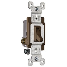 Legrand 15 Amp, 3-Way, Brown Toggle Light Switch, Heavy Duty, Slim Design, Easy Wiring