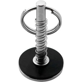 Marine Hatch Cover Pull Handle with Spring Hidden Pin Button for Fishing Boat Yacht ， Stainless-Steel 316 Hatch Cover Pull Lifter & Rubber Gasket and Spring (2, Diameter: 4.8mm)