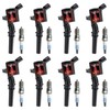 Pindex 8 Pack DG508+SP479 Ignition Coils and Spark Plugs Coil