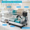 SUNLY 2 Tier Dish Drying Rack, Extra Large Dish Rack,
