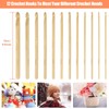 Katech 12Pcs Crochet Hook Set, 3mm-10mm Inline Crochet Hooks Ergonomic