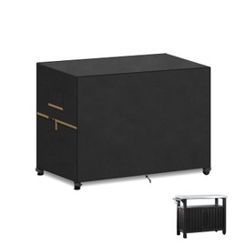 VANSHEIM Outdoor Grill Cover Gas Barbecue Cover Waterproof Heavy Duty BBQ Cover for Keter Unity BBQ Table, BBQ Grill Covers for Weber Grills 100x65x90cm