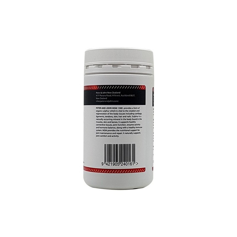 Peter & John Dietary Sulfur MSM 1300 120 Capsules /