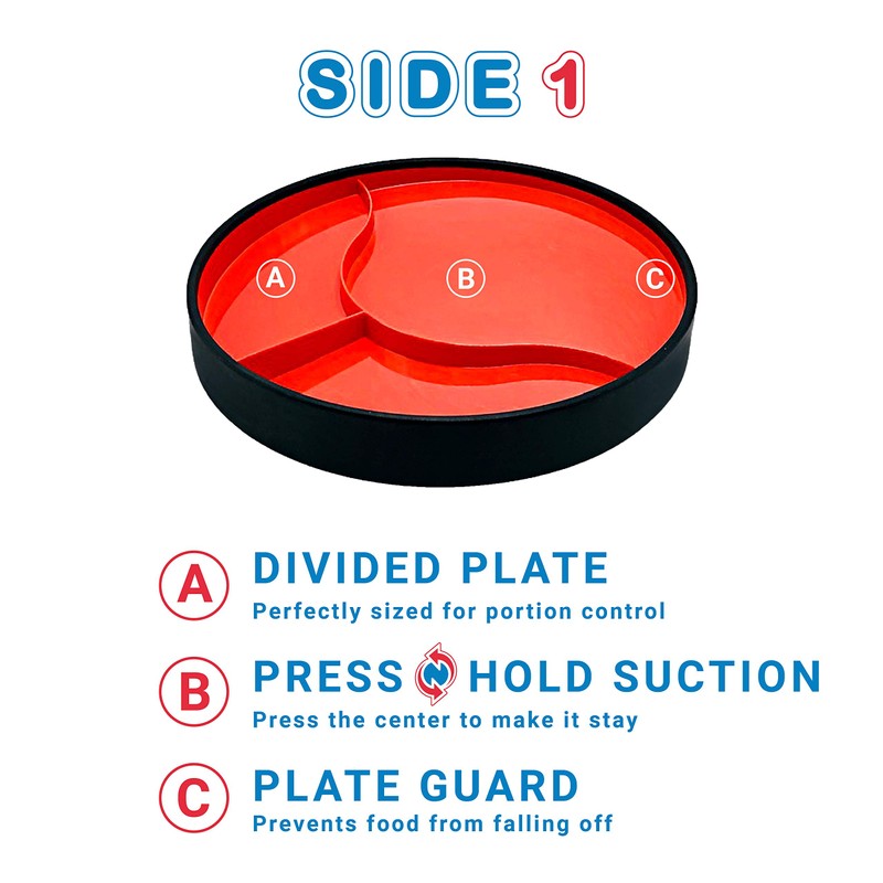 STAYnEAT, Ultimate Suction Plate Stabalizes Food for Shaky Hands, Tremors.