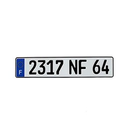 France Euro Plate - Random Characters