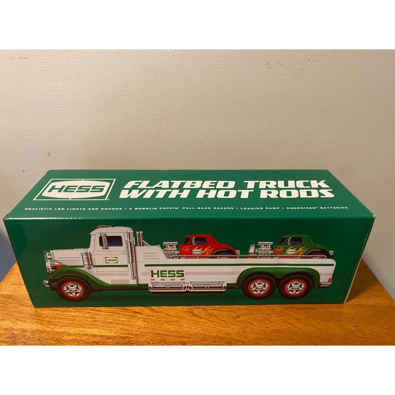 Hess 2022 Hess Flatbed Truck with Hot Rods orig. box