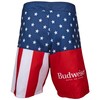 Budweiser King of Beers Stars and Stripes Men's Swim Trunks