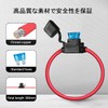 DENGUJD Fuse Holder, Fuse Box, Fuse Clip, Flat Type, Waterproof,
