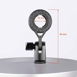 ThtRht 2 Pack Condenser Microphone Clip Shock Mount with 22mm Thread Condenser Mic Holder Stand Boom Arm Adapter for Cardioid Diaphragm Microphones Studio Recording Streaming Vocal Gaming Mics