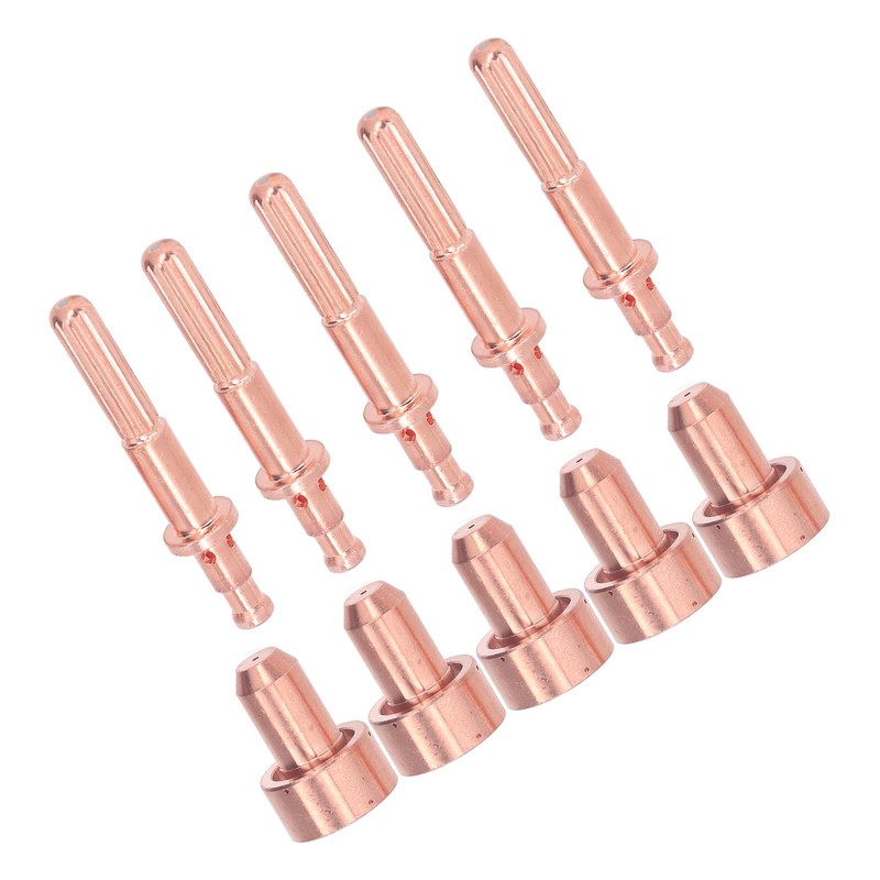 10Pcs Nozzle Electrode Kit Brass 64006510 Electrode 64006514 Nozzle Tip