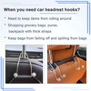 NOTISH 2 Pack Bling Car Headrest Seat Hooks, Upgraded Strong