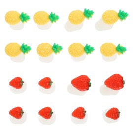 PACKOVE 16Pcs Toe Separators for Pedicure Manicure Durable Nail Art Accessories for Easy Toe Division for Home Salon Use Cute Fruit Design