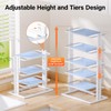 LAMU Pots and Pans Organizer for under Cabinet，6-Tier Heavy Duty