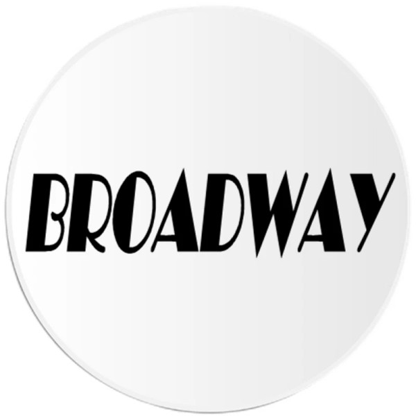 Kiwi Gifts Broadway - 3 Pack Circle Stickers 3 Inch
