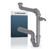 KIRCHHOFF ECO-SAVE Space-Saving Siphon Kitchen Sink, Drain for Kitchen Sink,