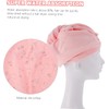 Ipetboom Toalla de Microfibra para Cabello Rosa Alta Absorción y