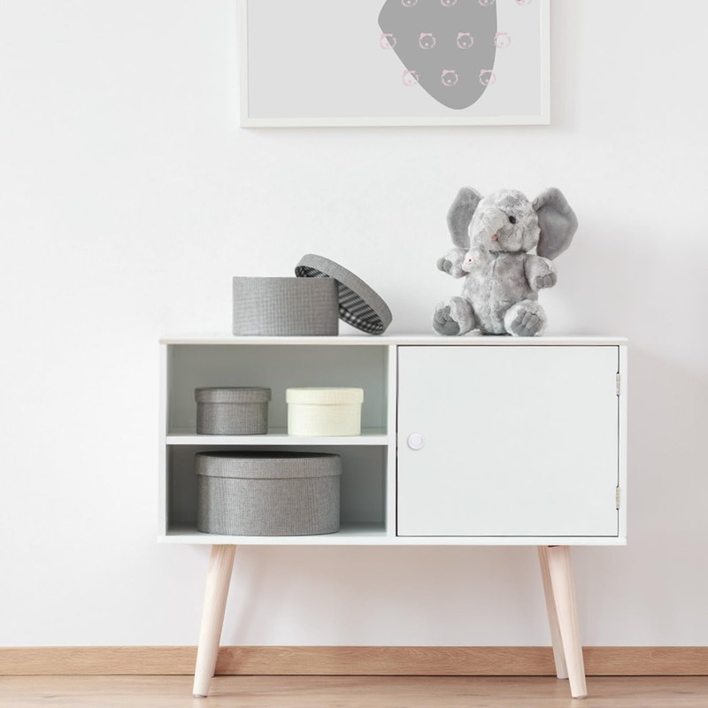 MOROBOR Self-Stick Drawer Knobs Pull Handle, 20pcs Plastic Handles Cabinet