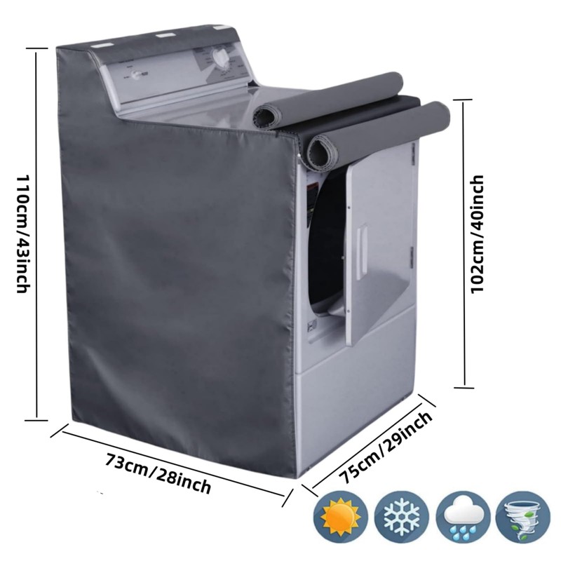 MLTYCZY 2 Pack Outside Washer and Dryer Covers, Heavy-Duty Waterproof